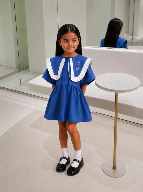 Blue Collar Dress – AB Shop